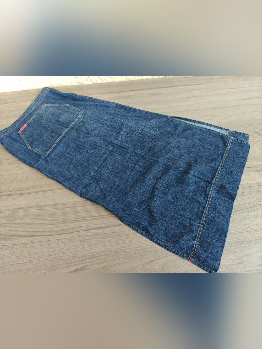 Mavi Iconic Long Denim Skirt in Blue